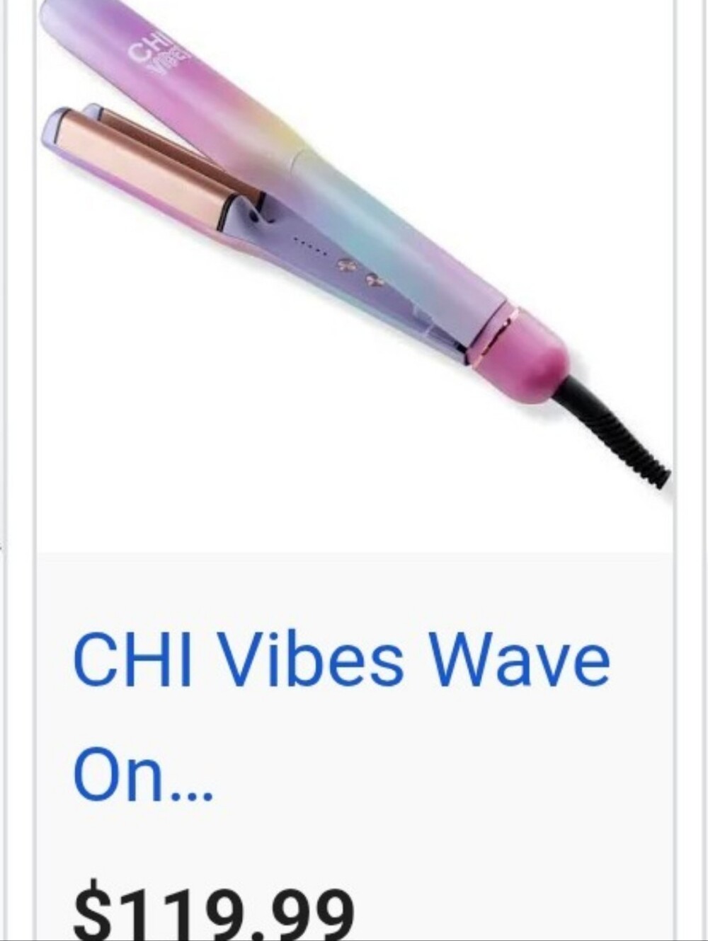 CHI Vibes Multi Colored Gradient Multifunctional Hairstyling Waver - Picture 6 of 6